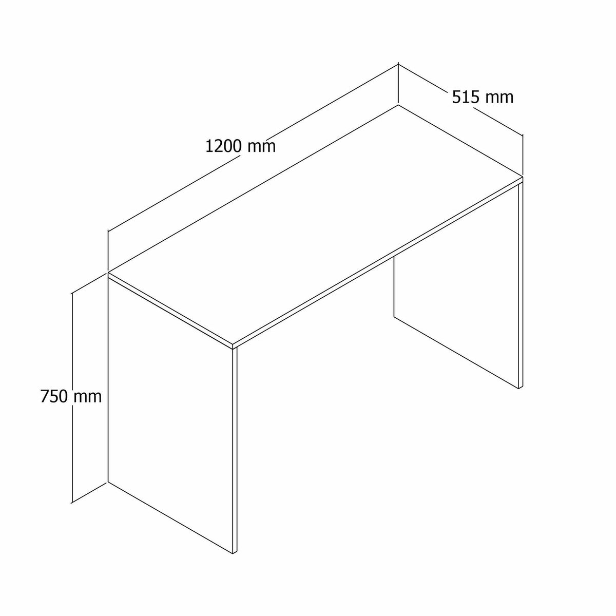 Γραφείο 120x51,5x75 εκ. Δρυς 411ACV1171