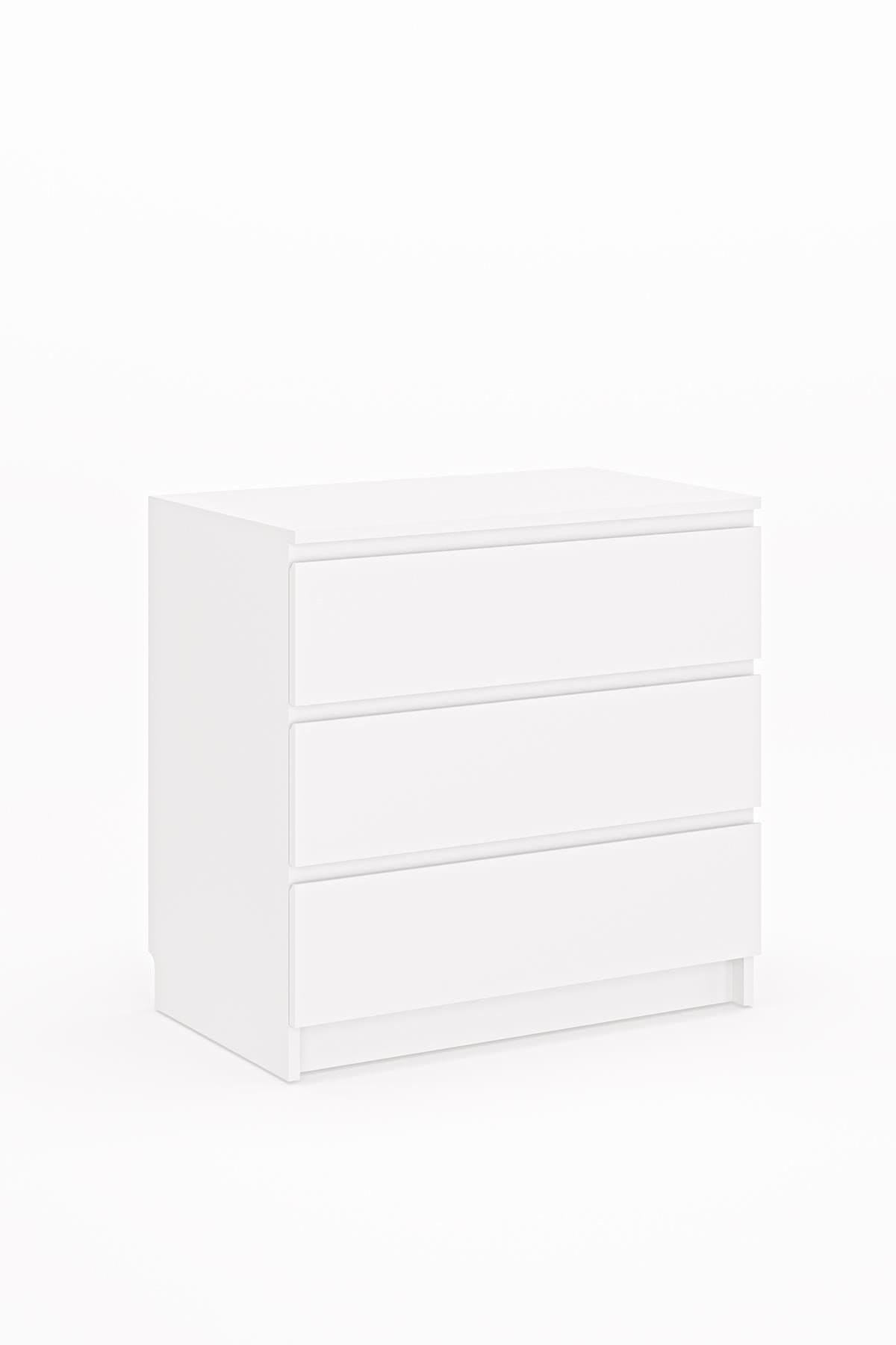 Συρταριέρα 80x77.5x48 εκ Λευκό 462MSR1201