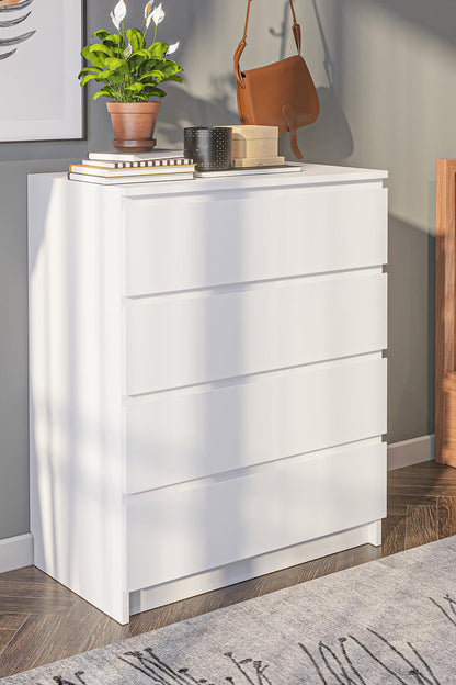 Συρταριέρα 80x100x48 εκ Λευκό 462MSR1202