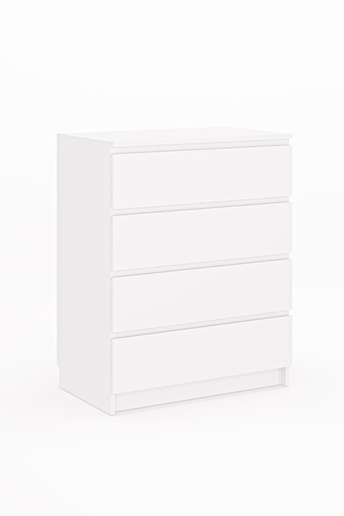 Συρταριέρα 80x100x48 εκ Λευκό 462MSR1202