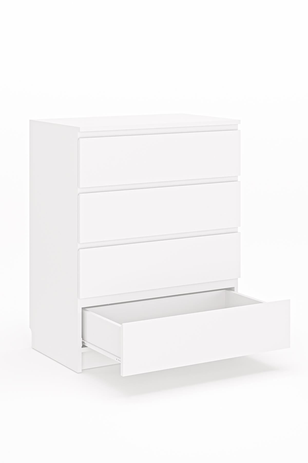 Συρταριέρα 80x100x48 εκ Λευκό 462MSR1202