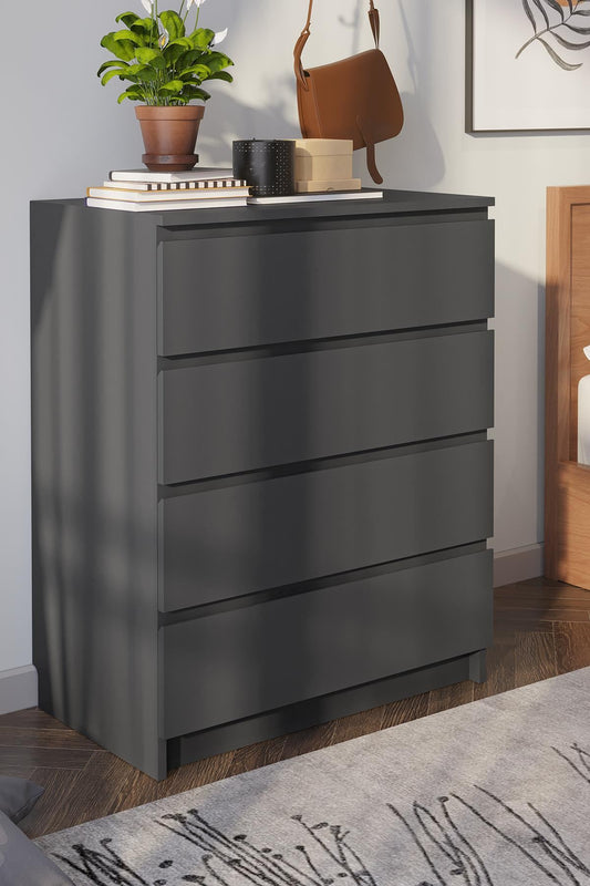 Συρταριέρα 80x100x48 εκ Ανθρακί 462MSR1204