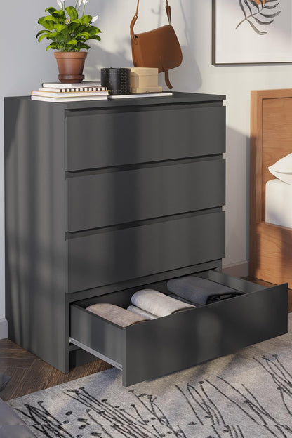 Συρταριέρα 80x100x48 εκ Ανθρακί 462MSR1204