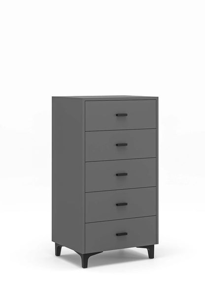 Συρταριέρα 60x112x45 εκ Ανθρακί 462MSR1208