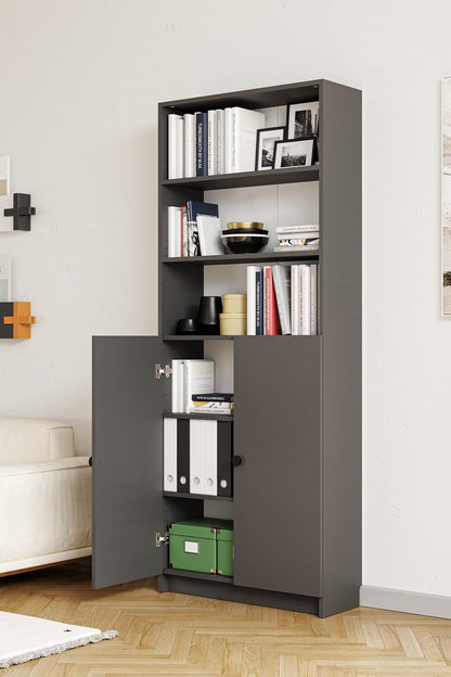 Βιβλιοθήκη Ανθρακί 80x200x28 εκ 462MSR1414