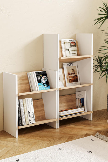 Βιβλιοθήκη Δρυς Sonomo Λευκό 44x90x25 εκ 462MSR1421