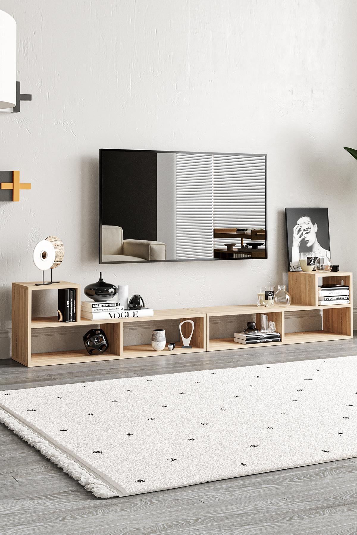 Έπιπλο Τηλεόρασης TV Βάση Σύνθεση Sonomo Δρυς | 462MSR1502