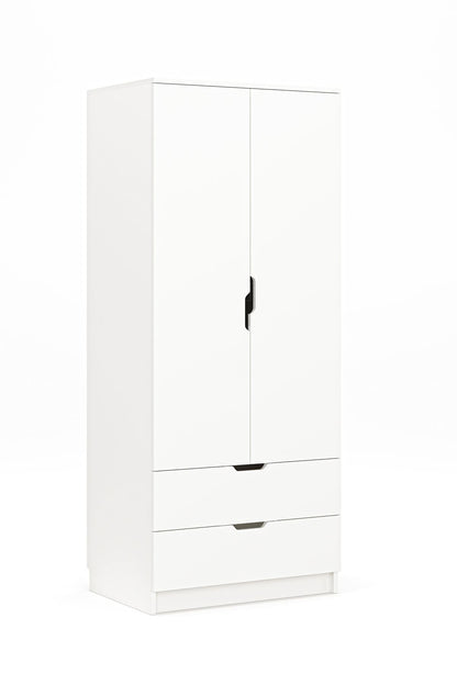 Ντουλάπα 75x180x52.5 εκ Λευκό 462MSR1801