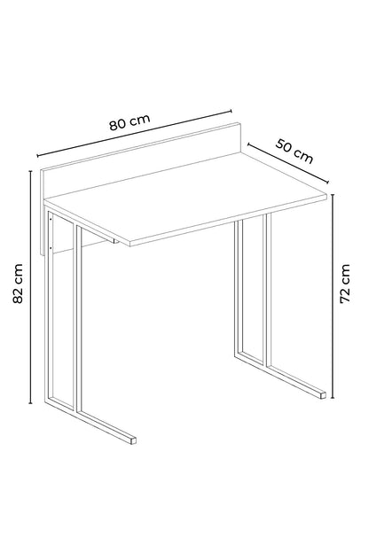 Γραφείο 80x50x82 εκ. Λευκό 462MSR2313