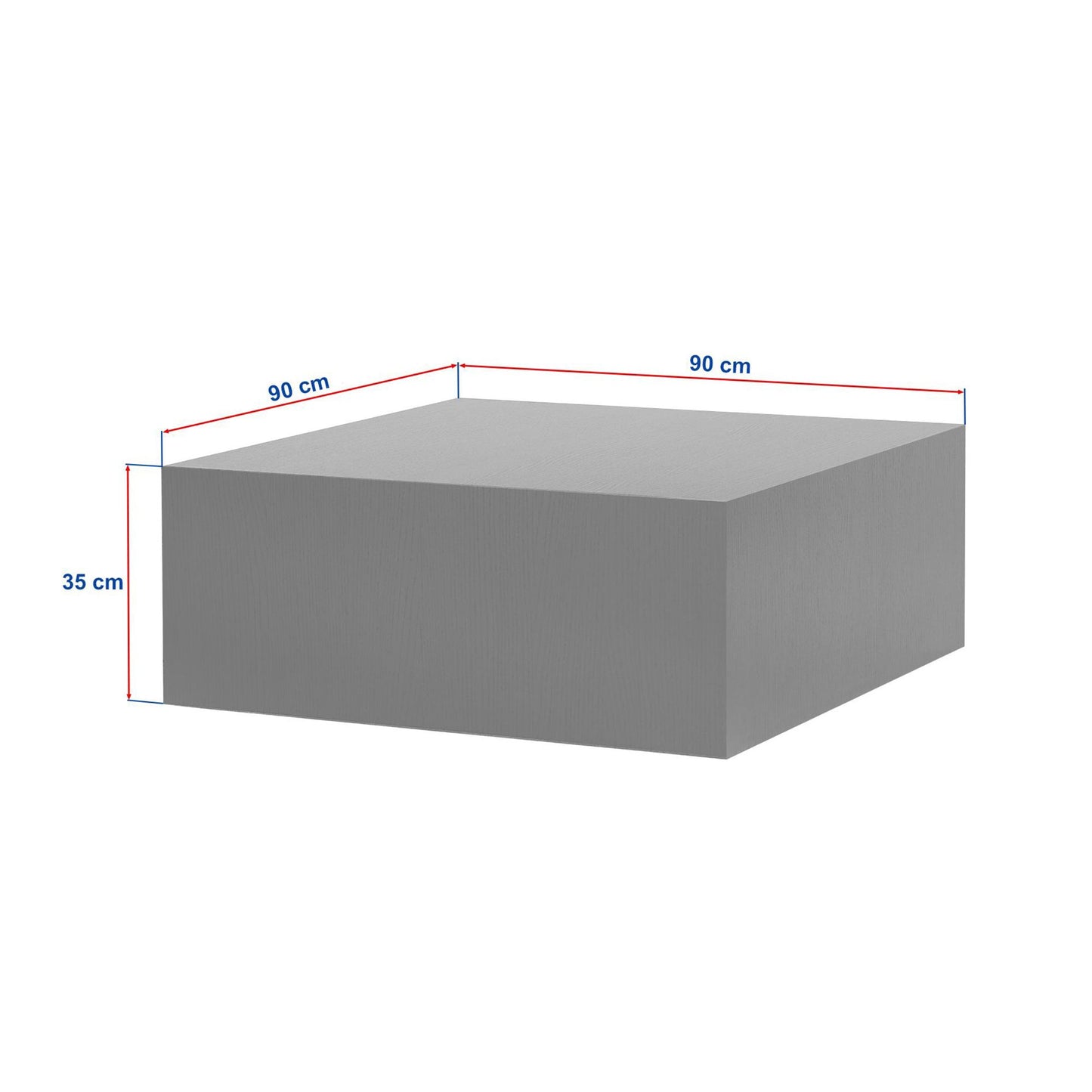 Τραπεζάκι Σαλονιού Wood Μαύρο 90 x 90 x 35 εκ GR467NRD1101