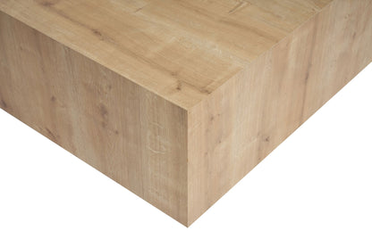 Τραπεζάκι Σαλονιού Δρυς με Διακριτικές Χωνευτές Ρόδες– Εύκολη Μετακίνηση Πλήρως Συναρμολογημένο 467NRD1103