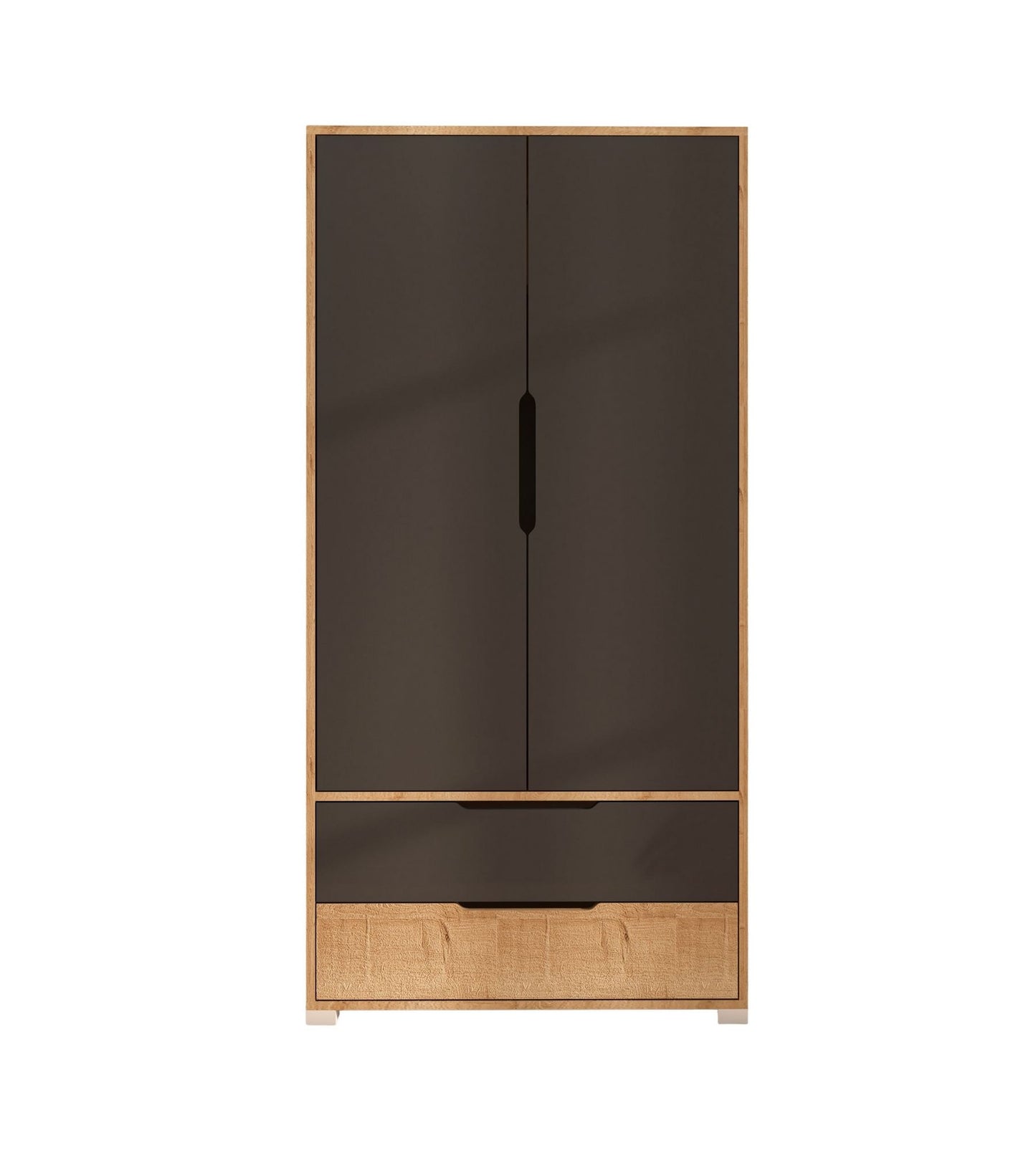 Ντουλάπα 90x183x45 εκ Sapphire Oak Anthracite 469ORN1106