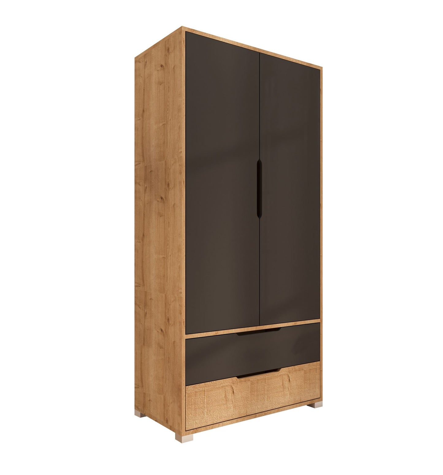Ντουλάπα 90x183x45 εκ Sapphire Oak Anthracite 469ORN1106