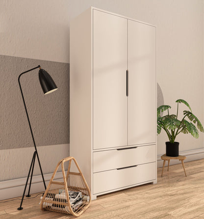 Ντουλάπα 90x183x45 εκ Λευκό 469ORN1107