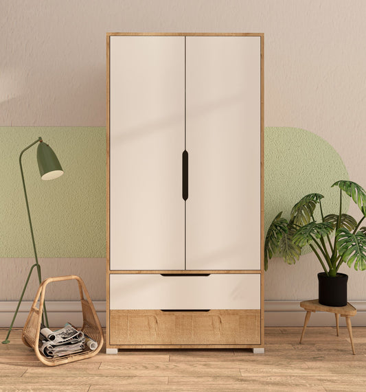 Ντουλάπα 90x183x45 εκ Sapphire Oak White 469ORN1108