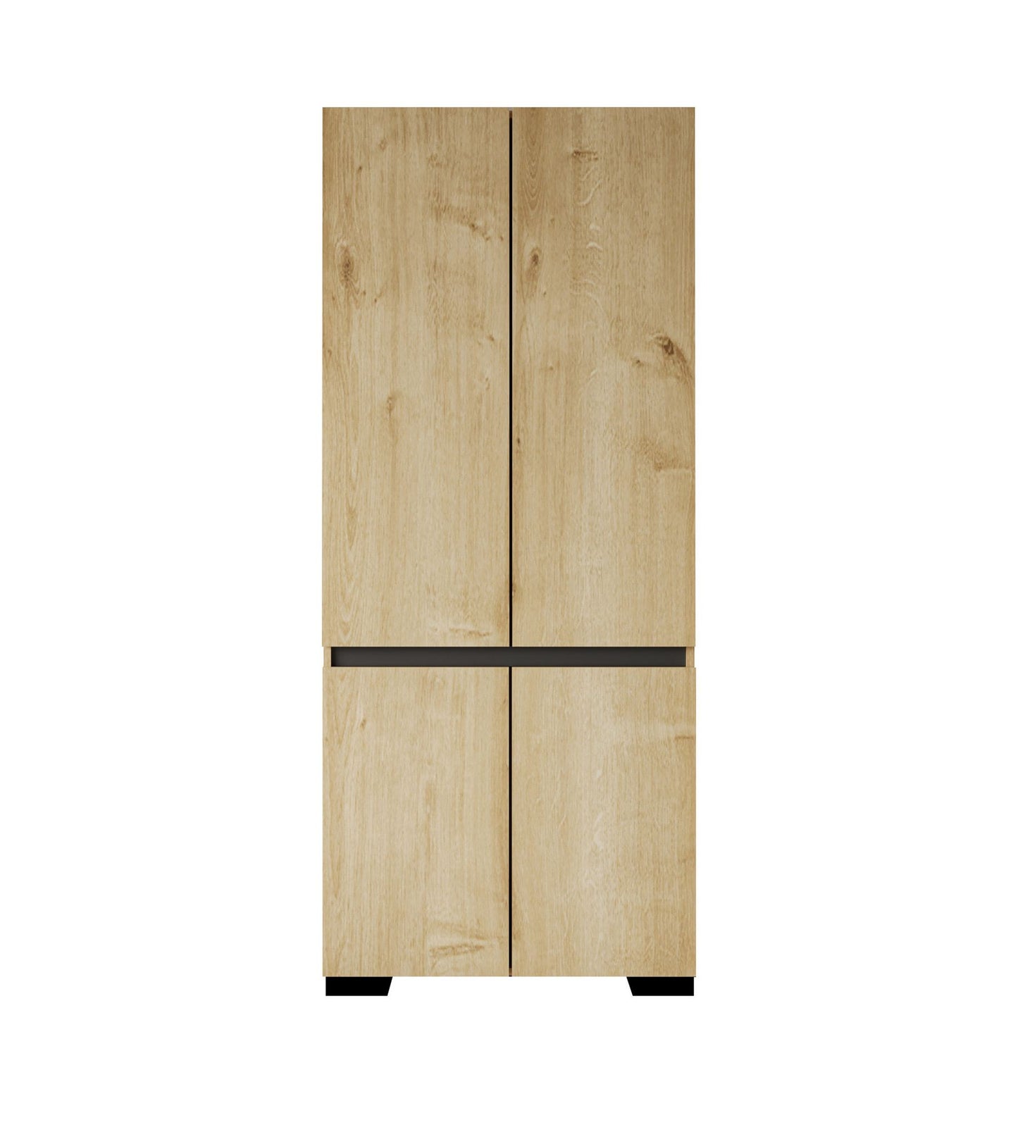 Ντουλάπα 90x210x52 εκ Sapphire Oak Anthracite 469ORN1112