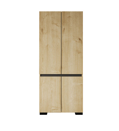 Ντουλάπα 90x210x52 εκ Sapphire Oak Anthracite 469ORN1114
