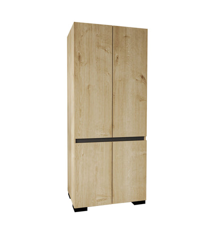 Ντουλάπα 90x210x52 εκ Sapphire Oak Anthracite 469ORN1114