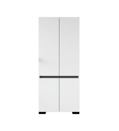 Ντουλάπα 90x210x52 εκ White Anthracite 469ORN1115