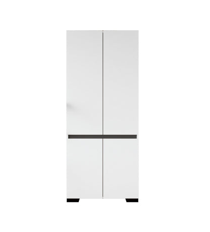Ντουλάπα 90x210x52 εκ White Anthracite 469ORN1116