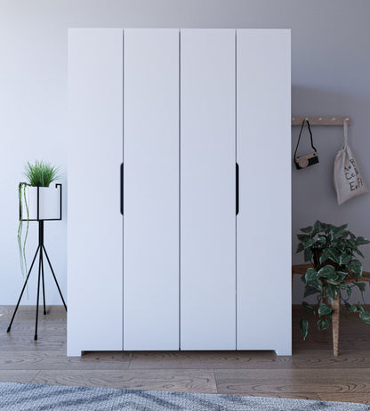 Ντουλάπα 120x180x43.3 εκ Λευκό 469ORN1117