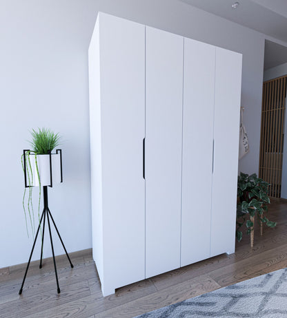 Ντουλάπα 120x180x43.3 εκ Λευκό 469ORN1117