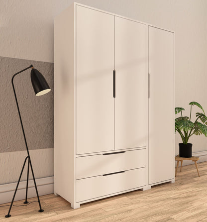 Ντουλάπα 137x183x45 εκ Λευκό 469ORN1118
