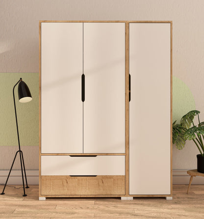 Ντουλάπα 137x183x45 εκ Sapphire Oak White 469ORN1119
