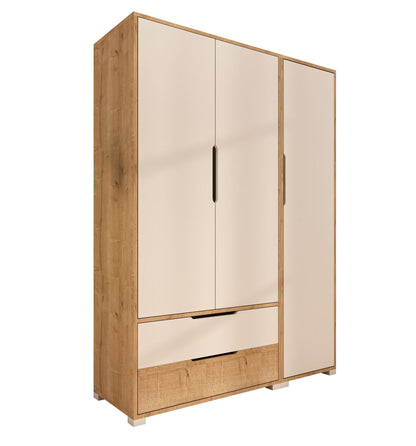 Ντουλάπα 137x183x45 εκ Sapphire Oak White 469ORN1119