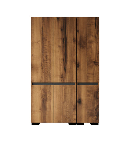 Ντουλάπα 135x210x52 εκ Walnut Anthracite 469ORN1121