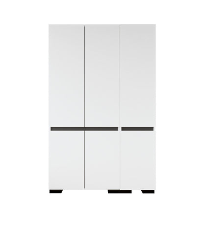 Ντουλάπα 135x210x52 εκ White Anthracite 469ORN1123