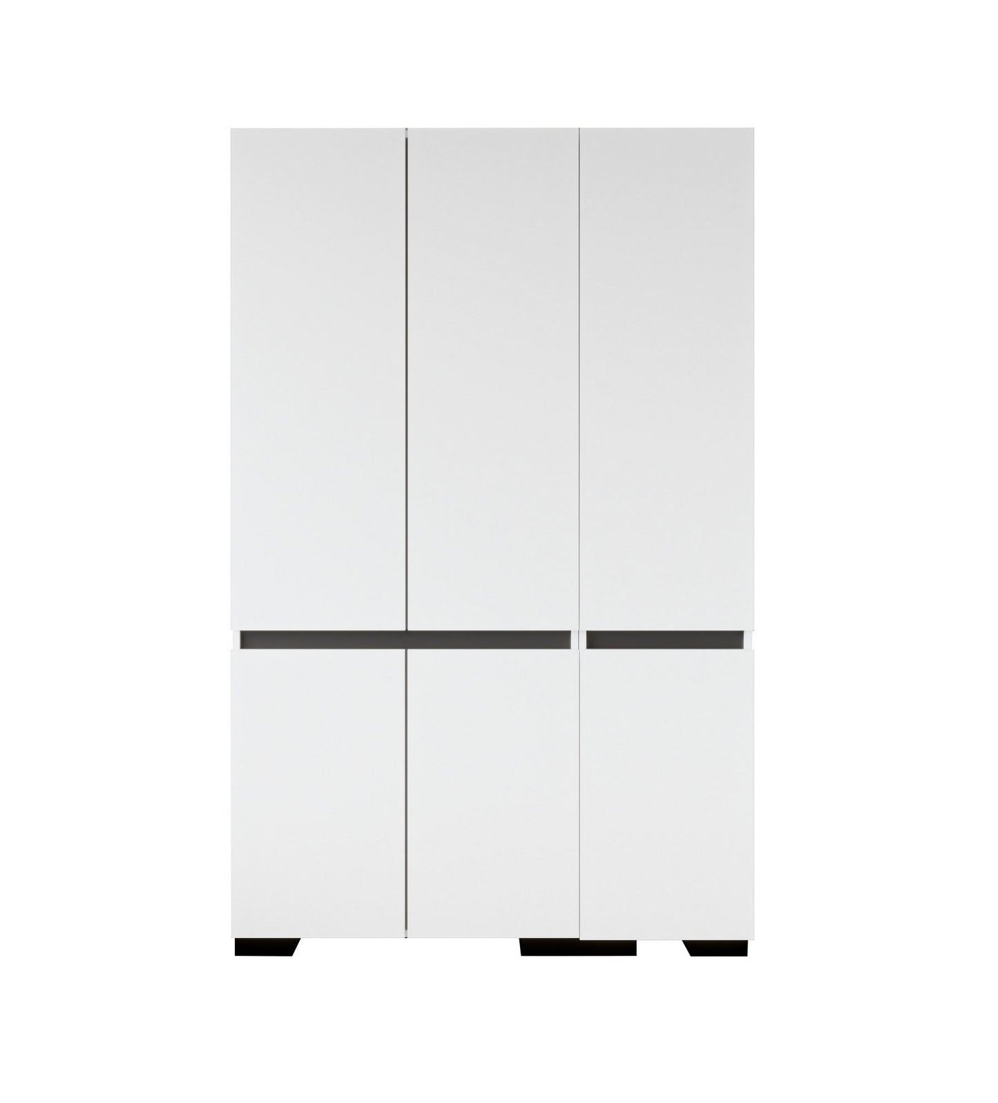 Ντουλάπα 135x210x52 εκ White Anthracite 469ORN1125