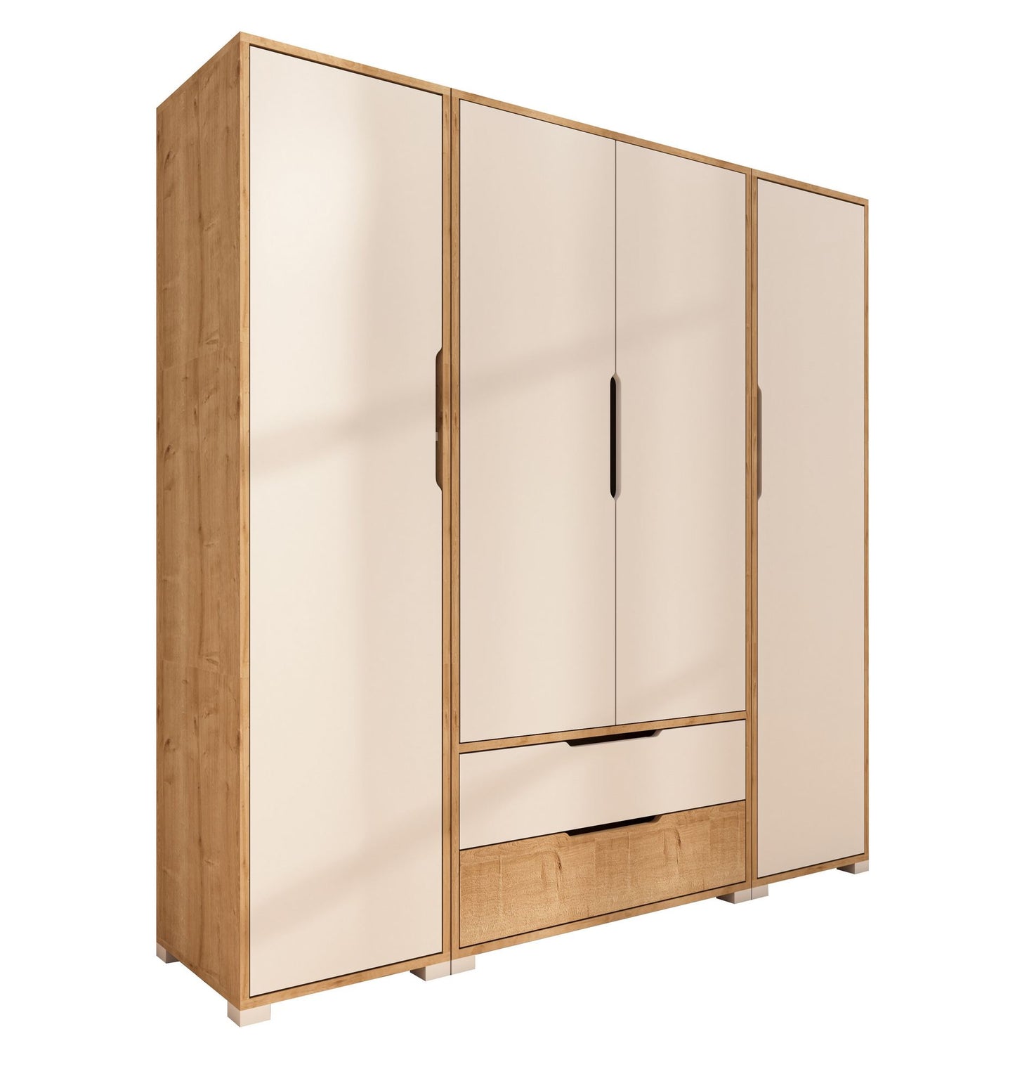 Ντουλάπα 184x183x45 εκ Λευκό 469ORN1128