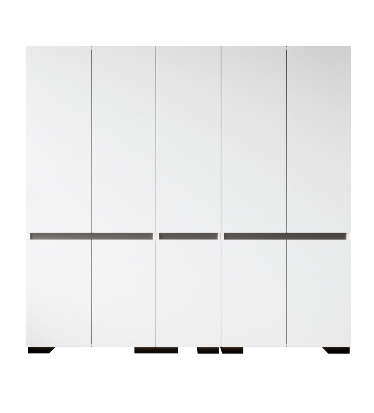 Ντουλάπα 225x210x52 εκ White Anthracite 469ORN1130