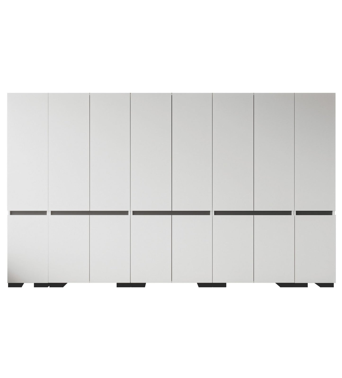 Ντουλάπα 360x210x52 εκ White Anthracite 469ORN1131
