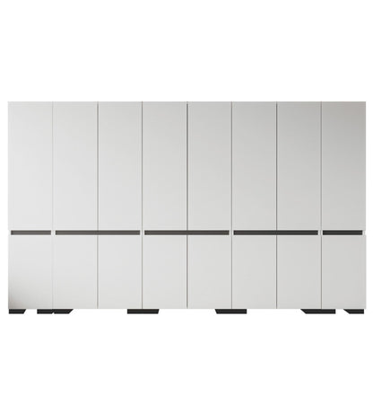 Ντουλάπα 360x210x52 εκ White Anthracite 469ORN1131