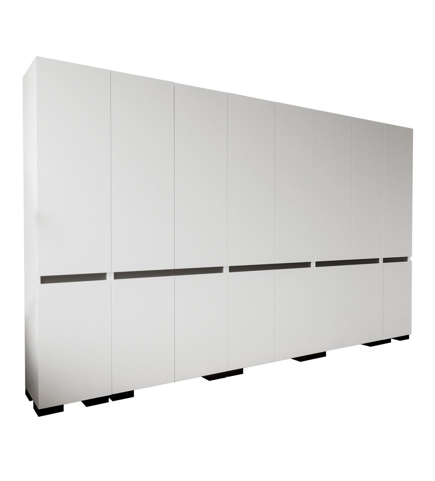 Ντουλάπα 360x210x52 εκ White Anthracite 469ORN1131