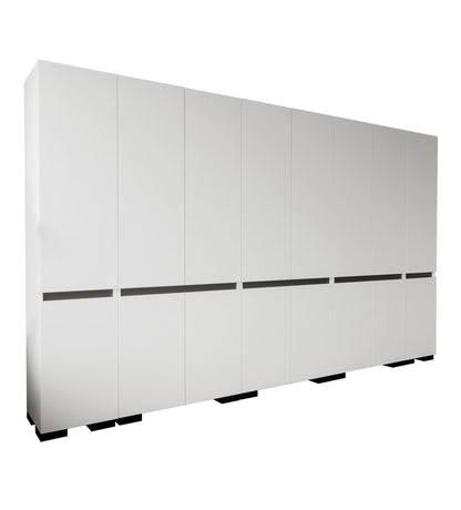Ντουλάπα 360x210x52 εκ White Anthracite 469ORN1131