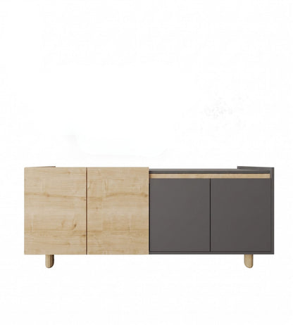 Κονσόλα Μπουφές 180x75x45 εκ Δρυς Sapphire / Ανθρακί 469ORN1528