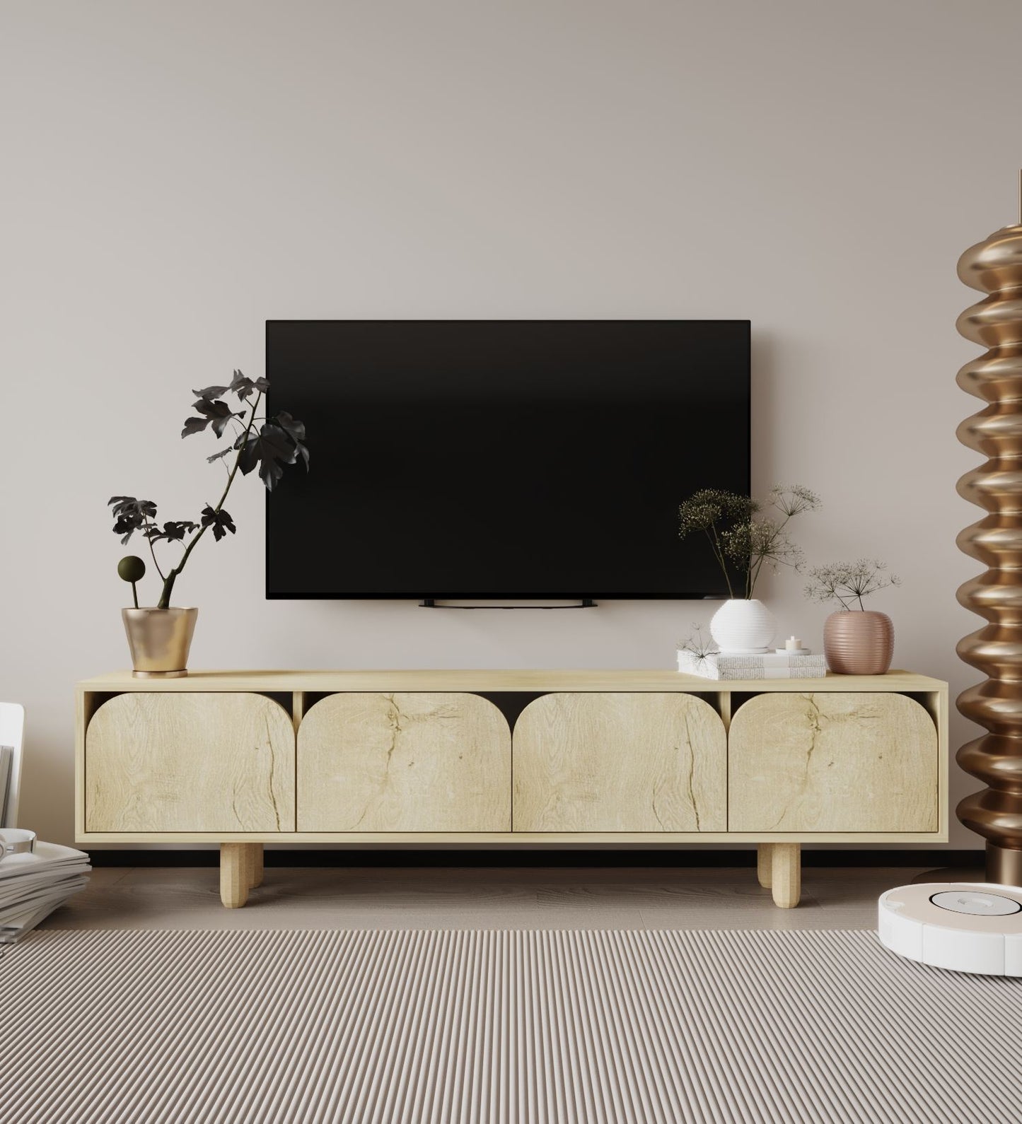 Έπιπλο Τηλεόρασης TV Βάση Σύνθεση Sapphire Δρυς | 469ORN1702