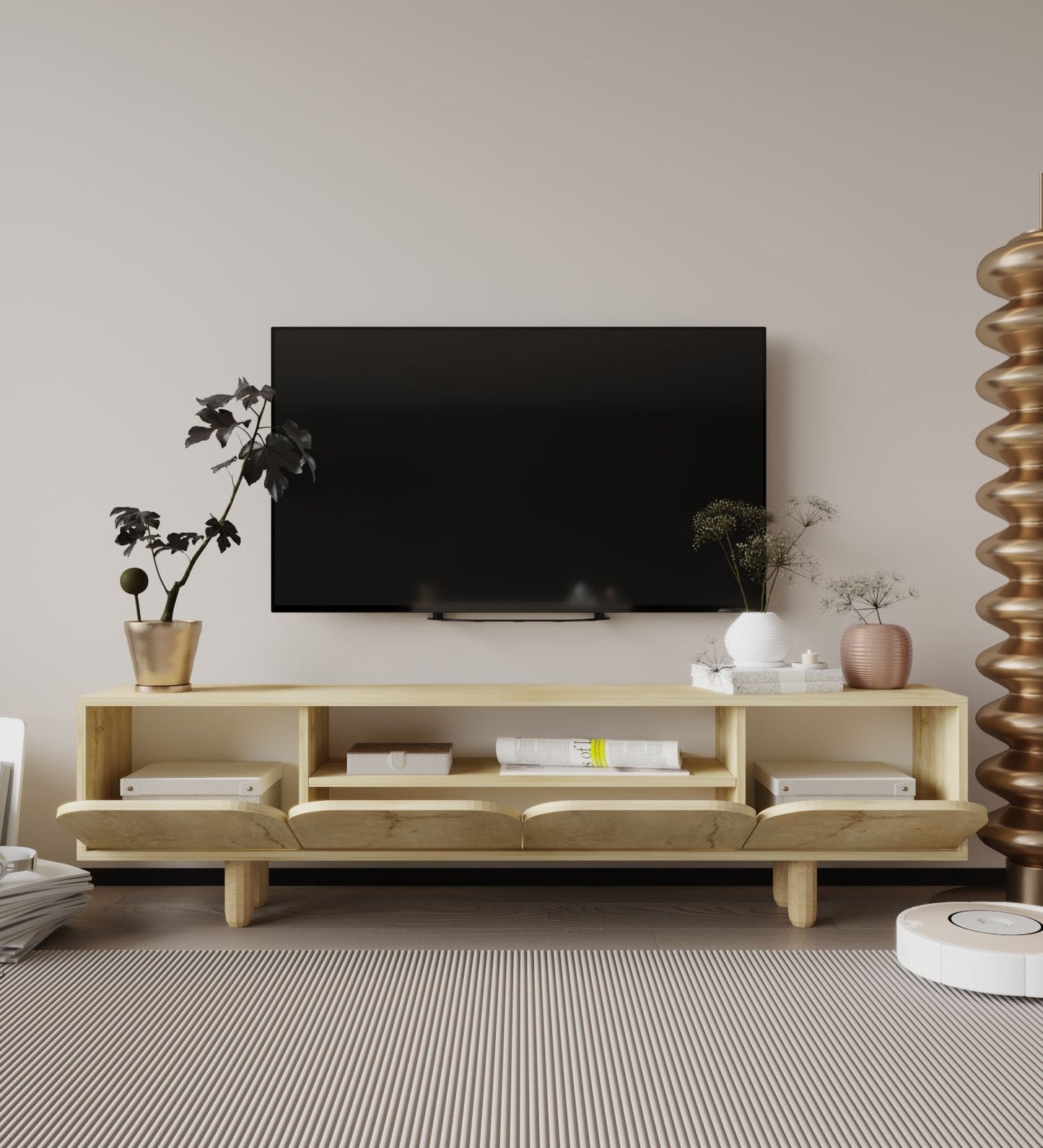 Έπιπλο Τηλεόρασης TV Βάση Σύνθεση Sapphire Δρυς | 469ORN1702