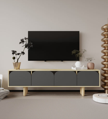 Έπιπλο Τηλεόρασης TV Βάση Σύνθεση Sapphire Δρυς Ανθρακί | 469ORN1703
