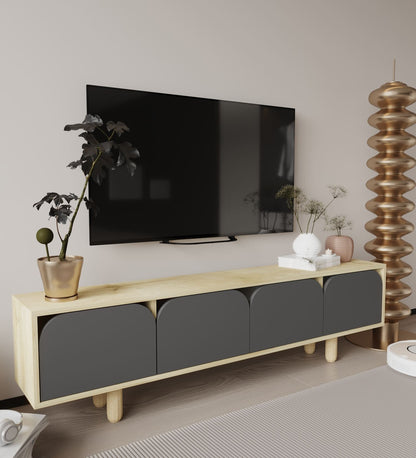 Έπιπλο Τηλεόρασης TV Βάση Σύνθεση Sapphire Δρυς Ανθρακί | 469ORN1703