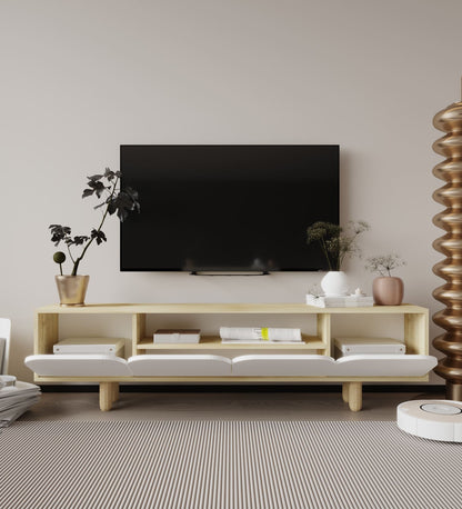 Έπιπλο Τηλεόρασης TV Βάση Σύνθεση Sapphire Δρυς Λευκό | 469ORN1704