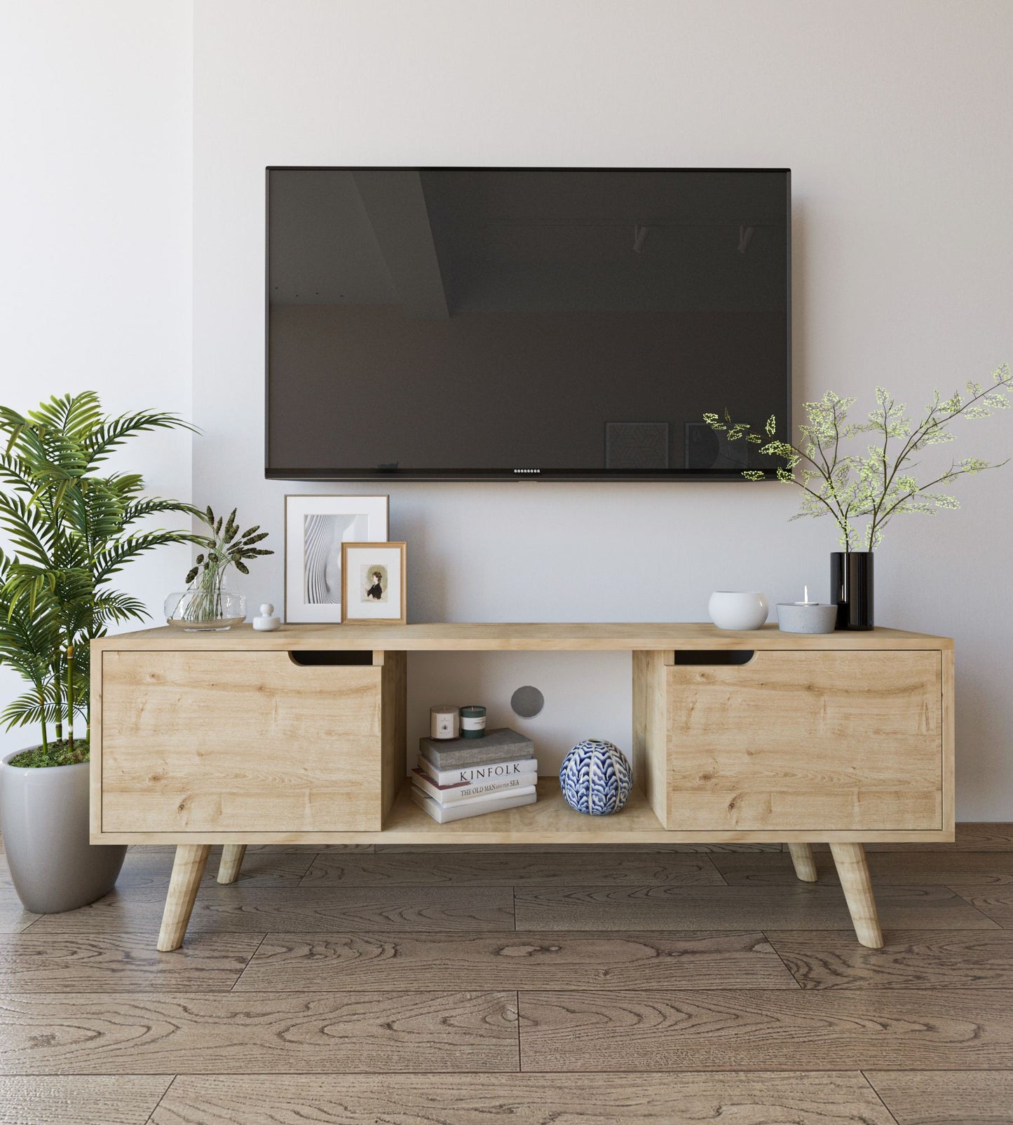 Έπιπλο Τηλεόρασης TV Βάση Σύνθεση Sapphire Δρυς | 469ORN1718