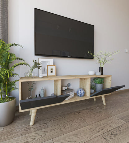 Έπιπλο Τηλεόρασης TV Βάση Σύνθεση Sapphire Δρυς Ανθρακί | 469ORN1719