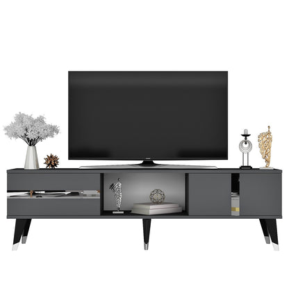 Έπιπλο Τηλεόρασης TV Βάση Σύνθεση Ανθρακί Silver | 475OLV1152