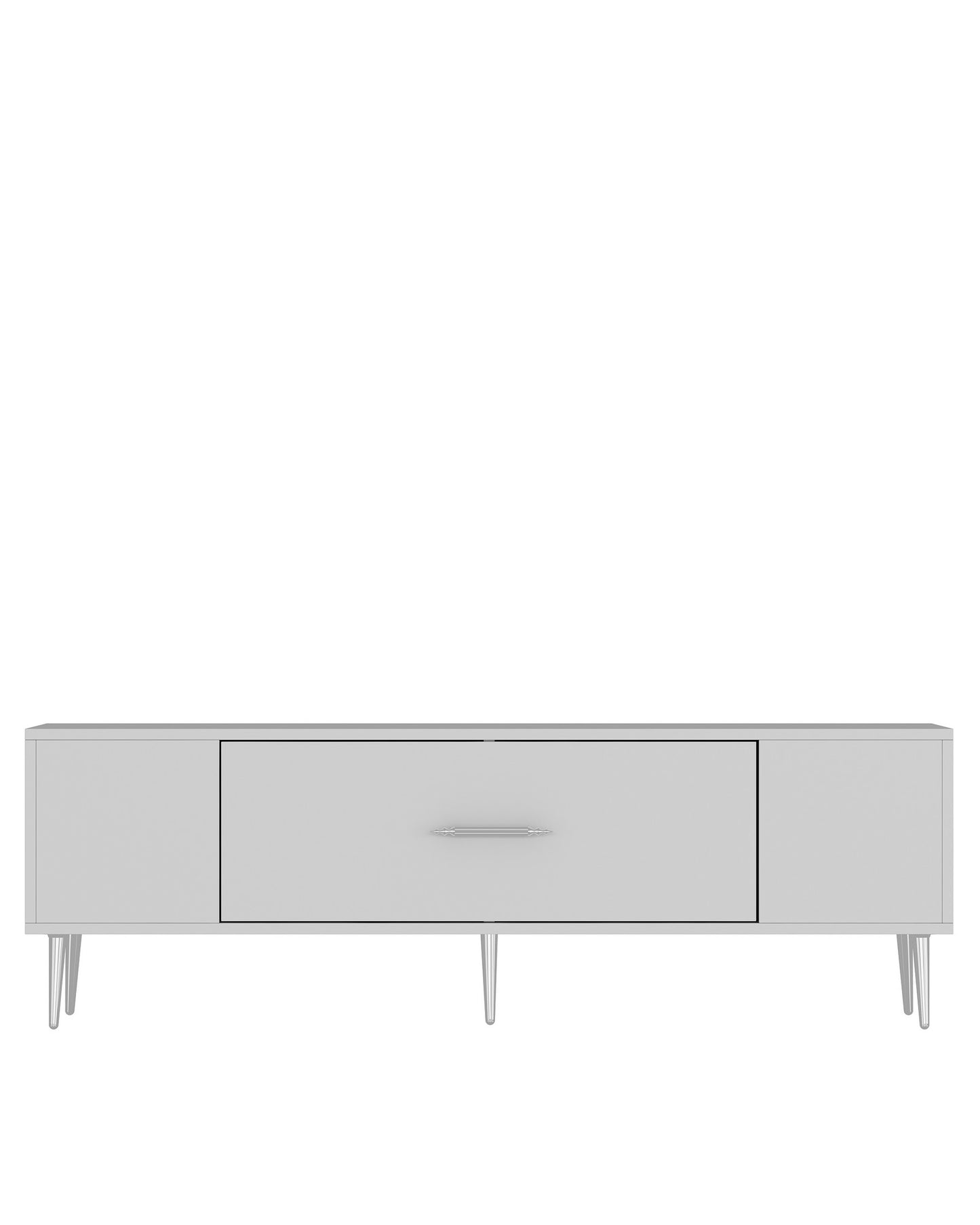 Έπιπλο Τηλεόρασης TV Βάση Σύνθεση Λευκό Silver | 475OLV1170