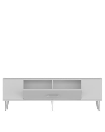 Έπιπλο Τηλεόρασης TV Βάση Σύνθεση Λευκό Silver | 475OLV1170