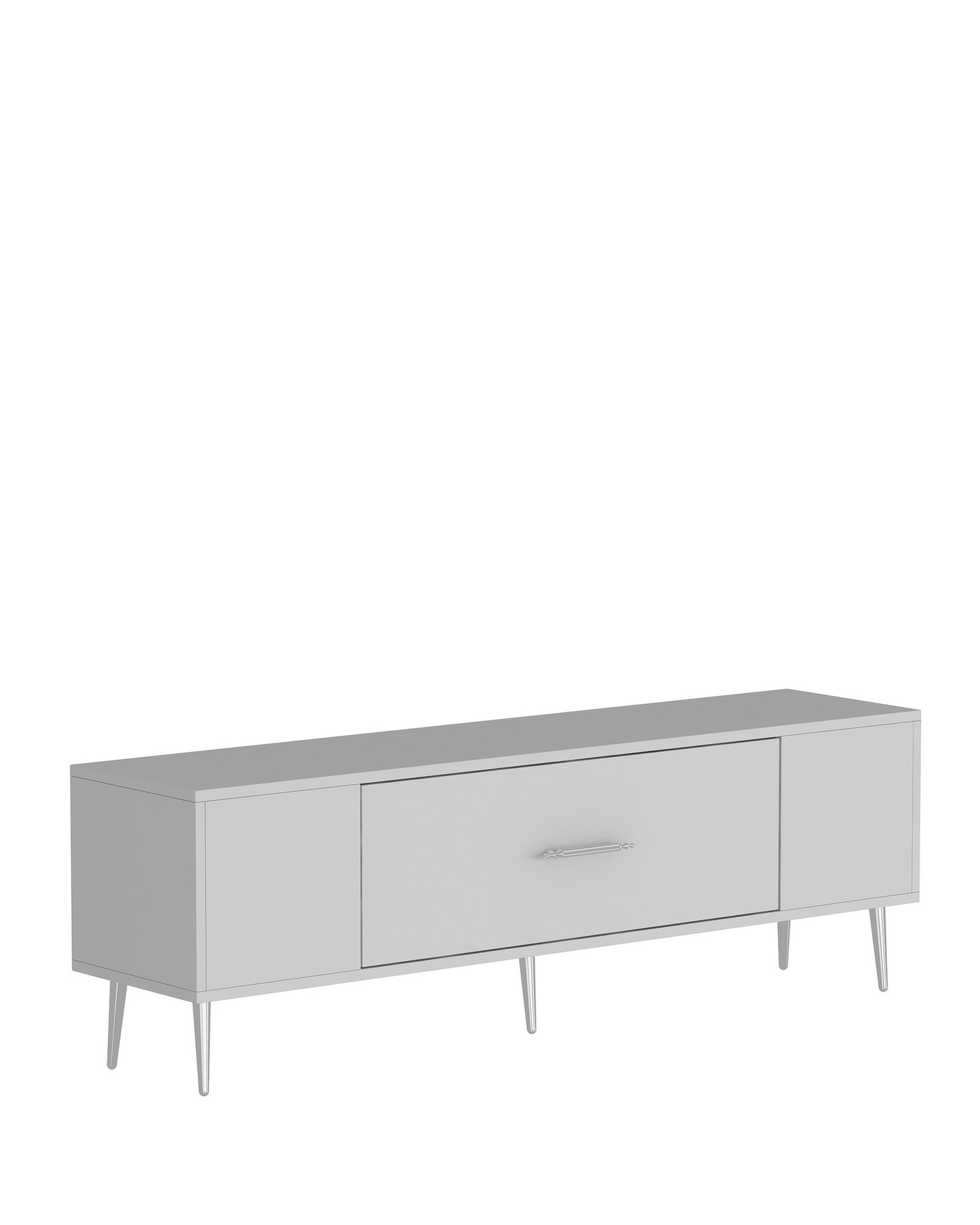 Έπιπλο Τηλεόρασης TV Βάση Σύνθεση Λευκό Silver | 475OLV1170